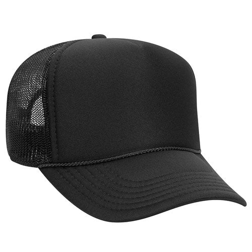 5 Panel Mid Profile Mesh Back Trucker Hat